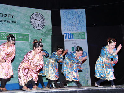Performing Mongolian Folk Dance
