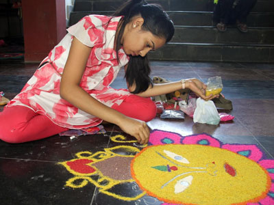 Spreading the colours of talent in Rangoli